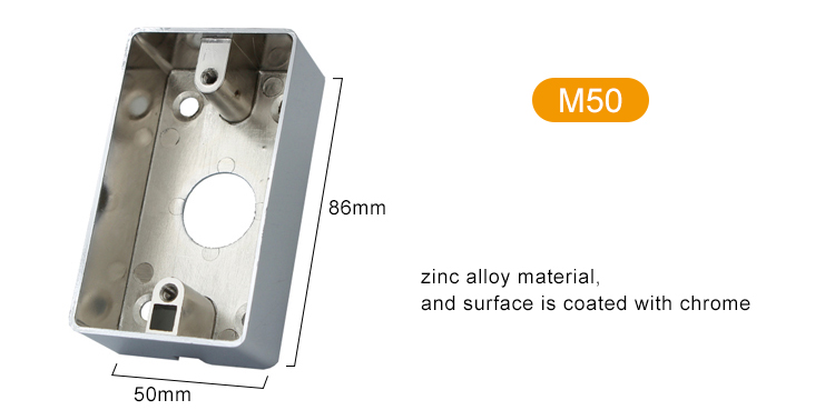 Su geçirmez anahtar çinko alaşımlı metal kutu-M50