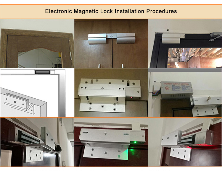 double swing door magnetic lock