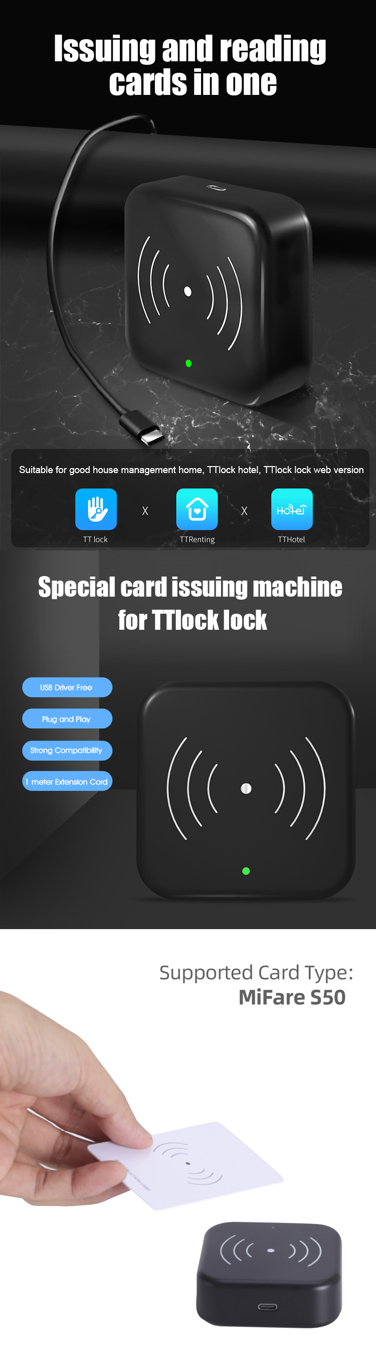 TTLock Kart Okuyucu Kodlayıcı