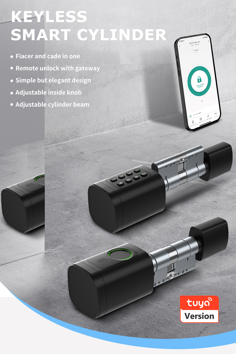 Tuya bluetooth Smart Cylinder Lock 