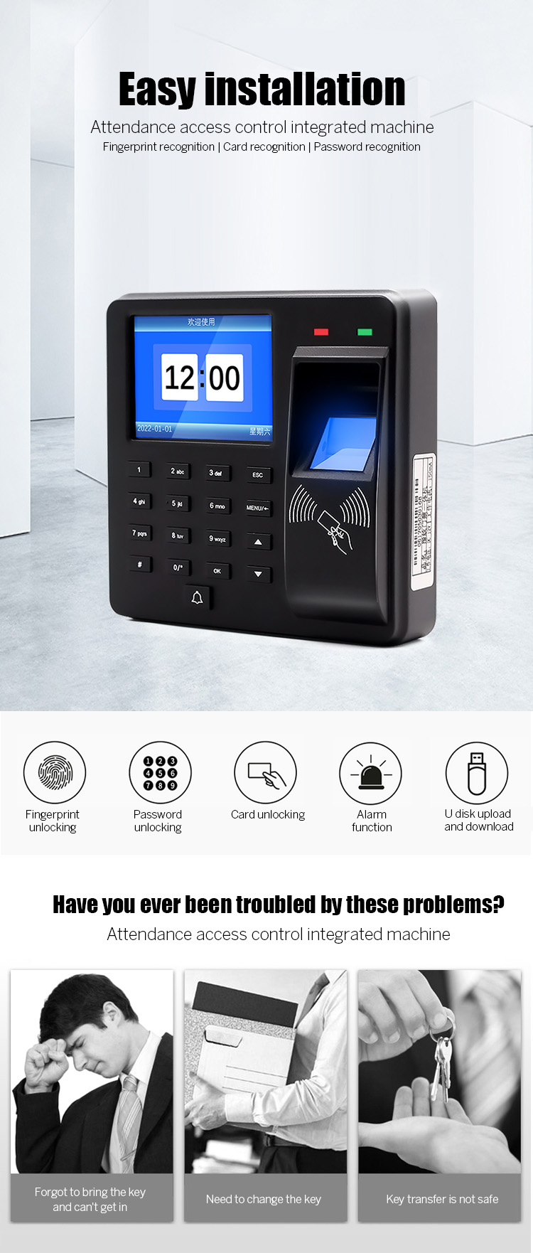 Fingerprint RFID Standalone Access Controller 