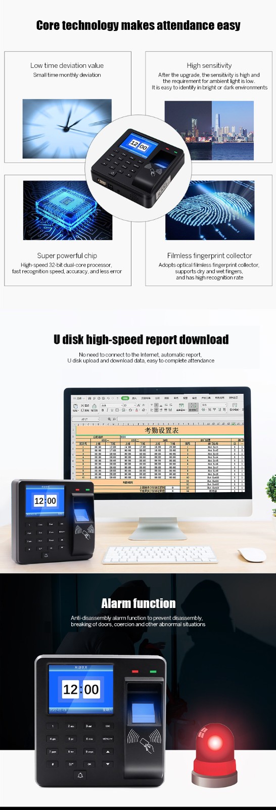 Fingerprint RFID Standalone Access Controller
