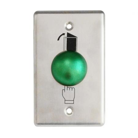 stainless steel exit button