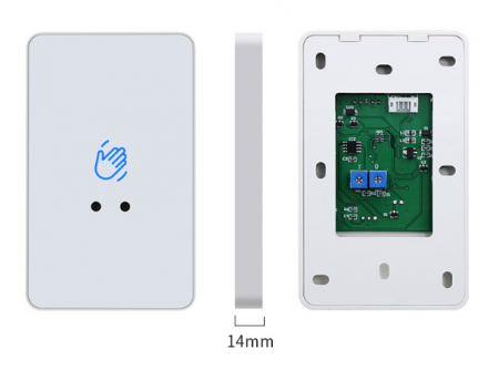 No touch exit button