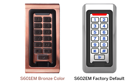  210 adet  S601EM tuş takımı erişim kontrolü ile erişim kontrol sistemlerinde bronz renk